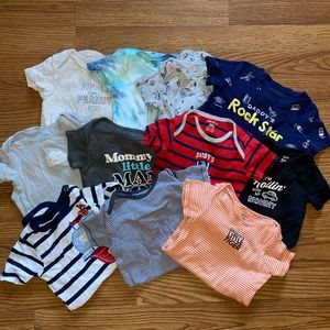Boys Short Sleeve Onesies